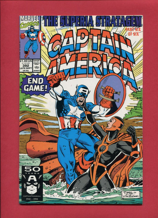 Captain America #392 (Sep 1991), 9.2 NM-
