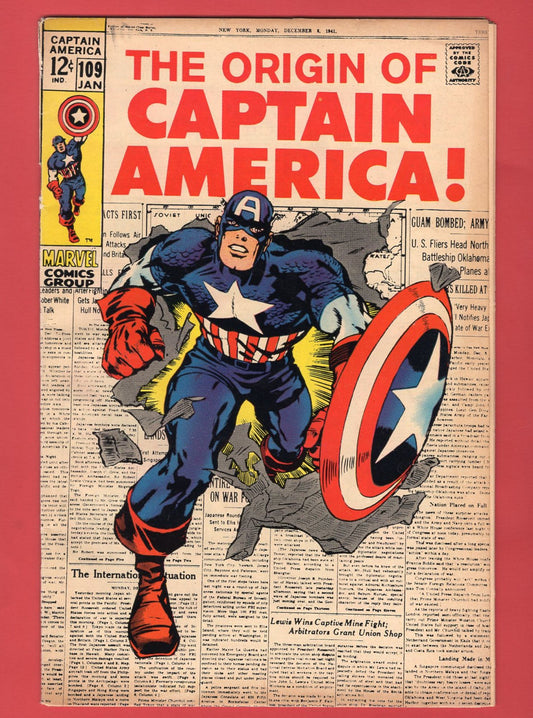 Captain America #109 (Jan 1969), 4.5 VG+