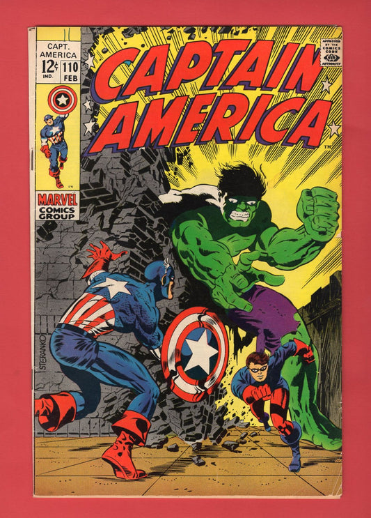 Captain America #110 (Feb 1969), 6.0 FN