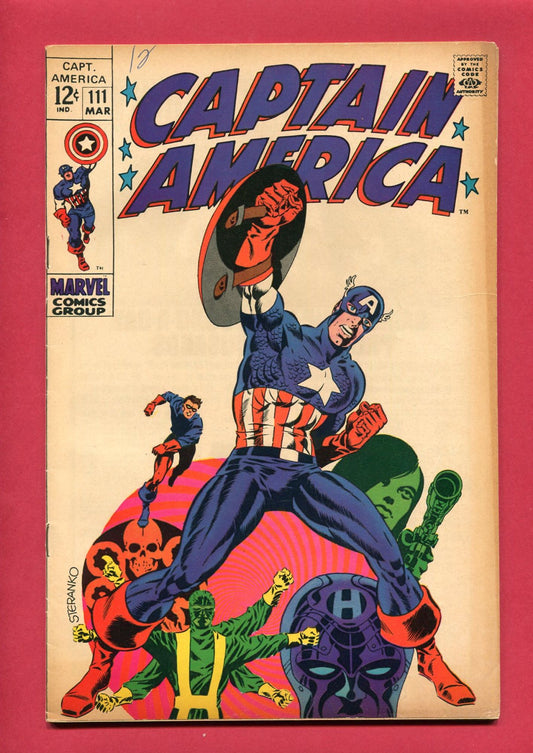 Captain America #111 (Mar 1969), 5.5 FN-