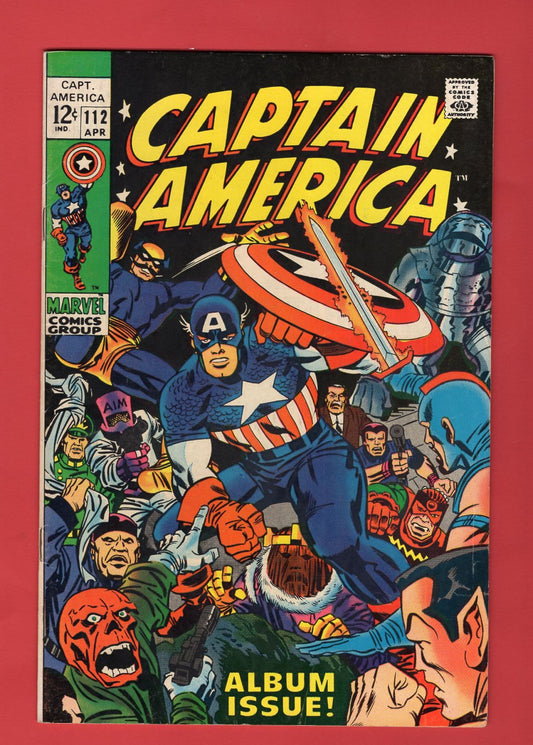 Captain America #112 (Apr 1969), 6.5 FN+