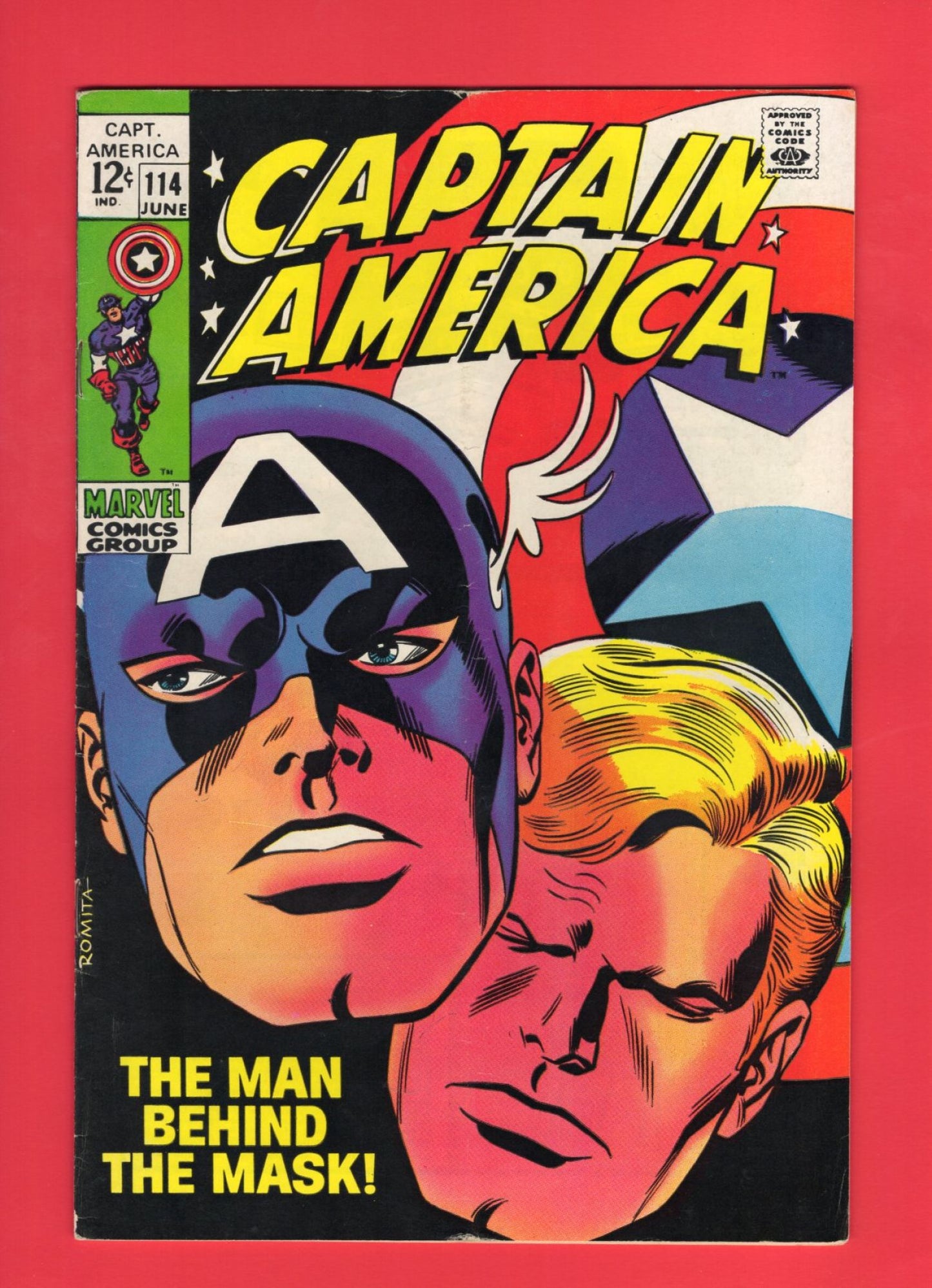 Captain America #114 (Jun 1969), 5.5 FN-