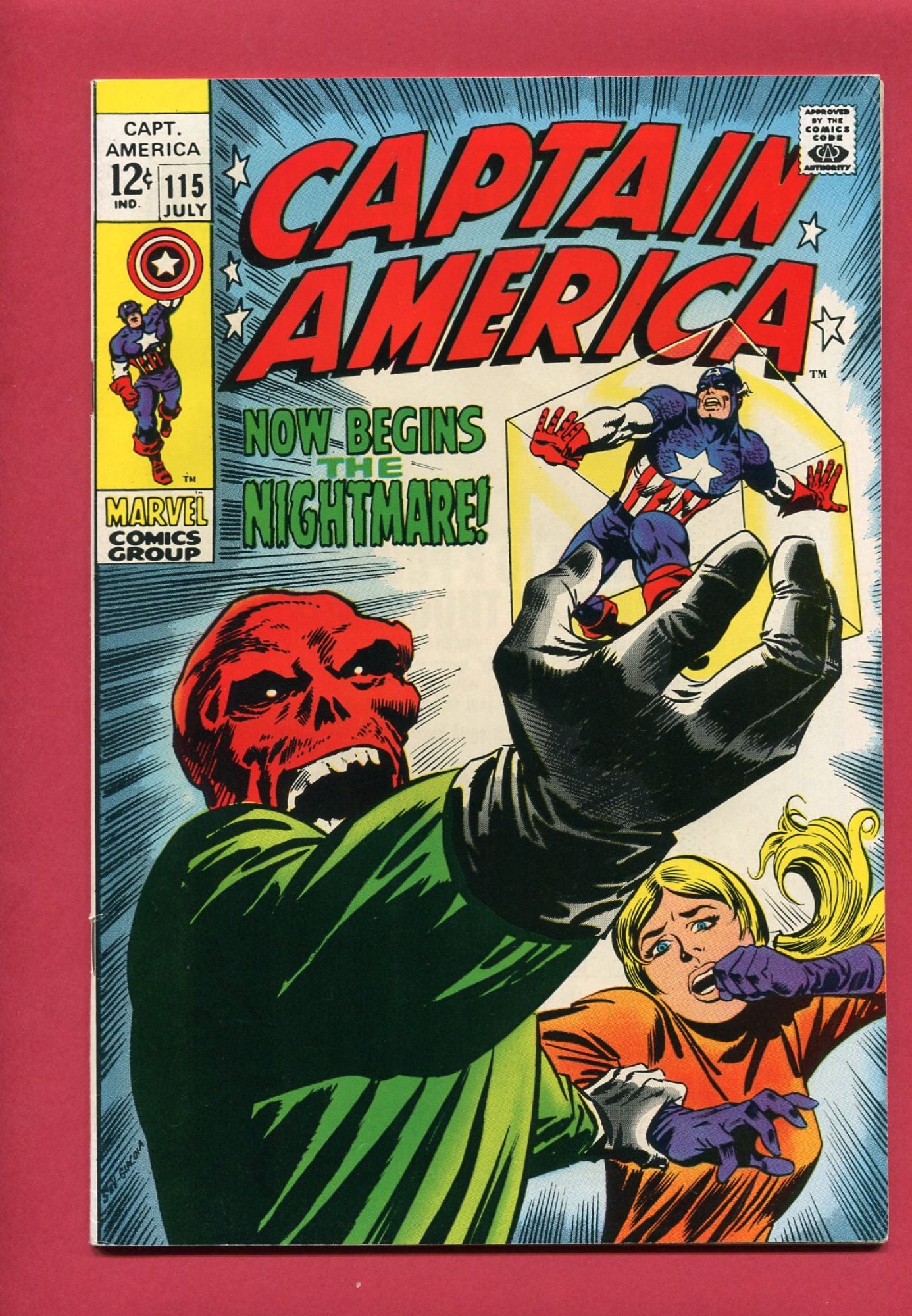 Captain America #115 (Jul 1969), 7.5 VF-