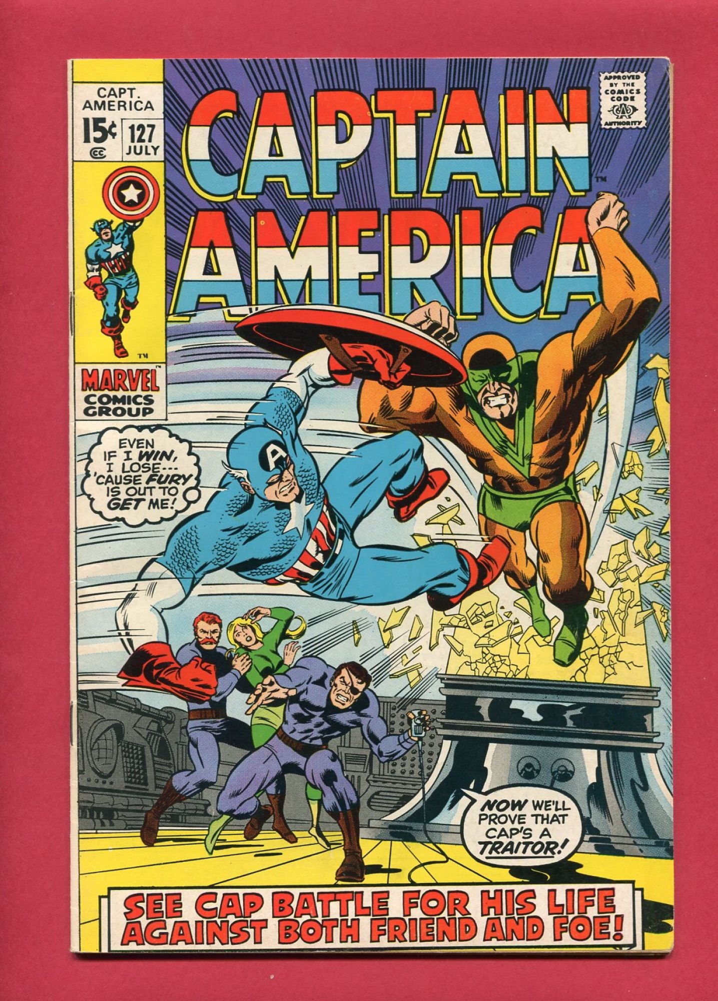 Captain America #127 (Jul 1970), 7.5 VF-