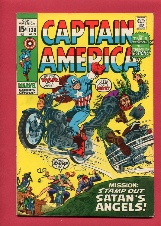 Captain America #128 (Aug 1970), 6.0 FN