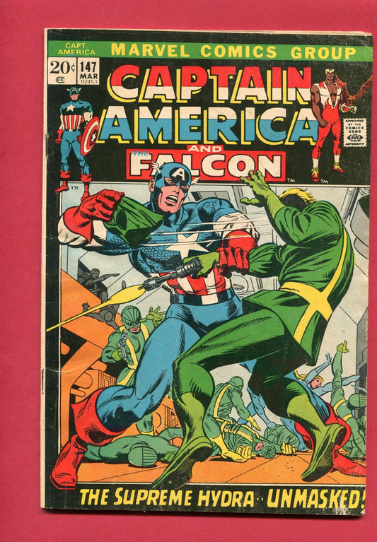 Captain America #147 (Mar 1972), 4.0 VG