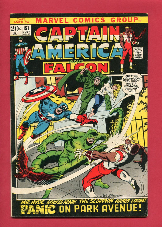 Captain America #151 (Jul 1972), 7.5 VF-