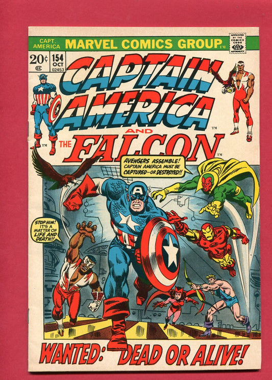 Captain America #154 (Oct 1972), 7.5 VF-