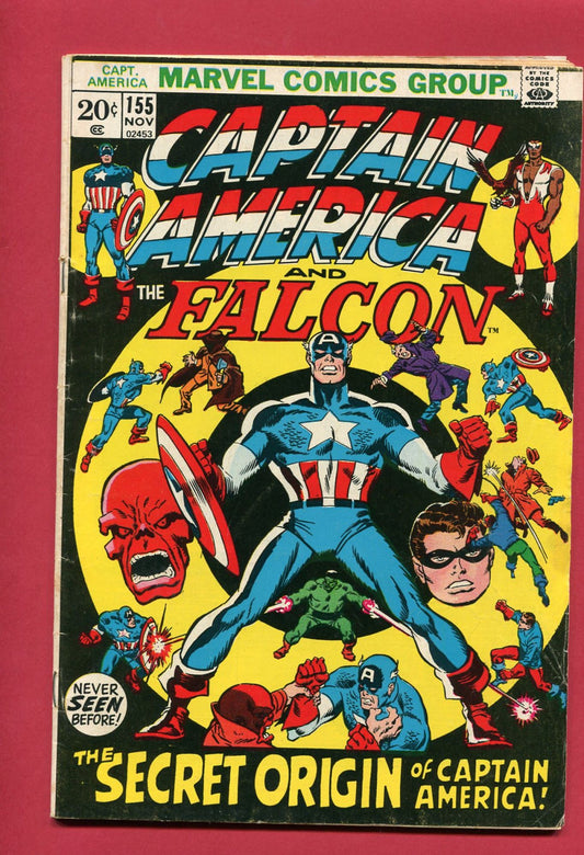 Captain America #155 (Nov 1972), 4.5 VG+