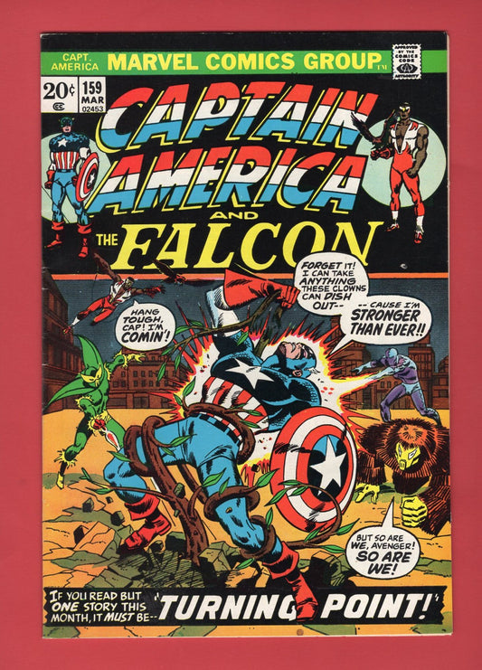 Captain America #159 (Mar 1973), 7.5 VF-