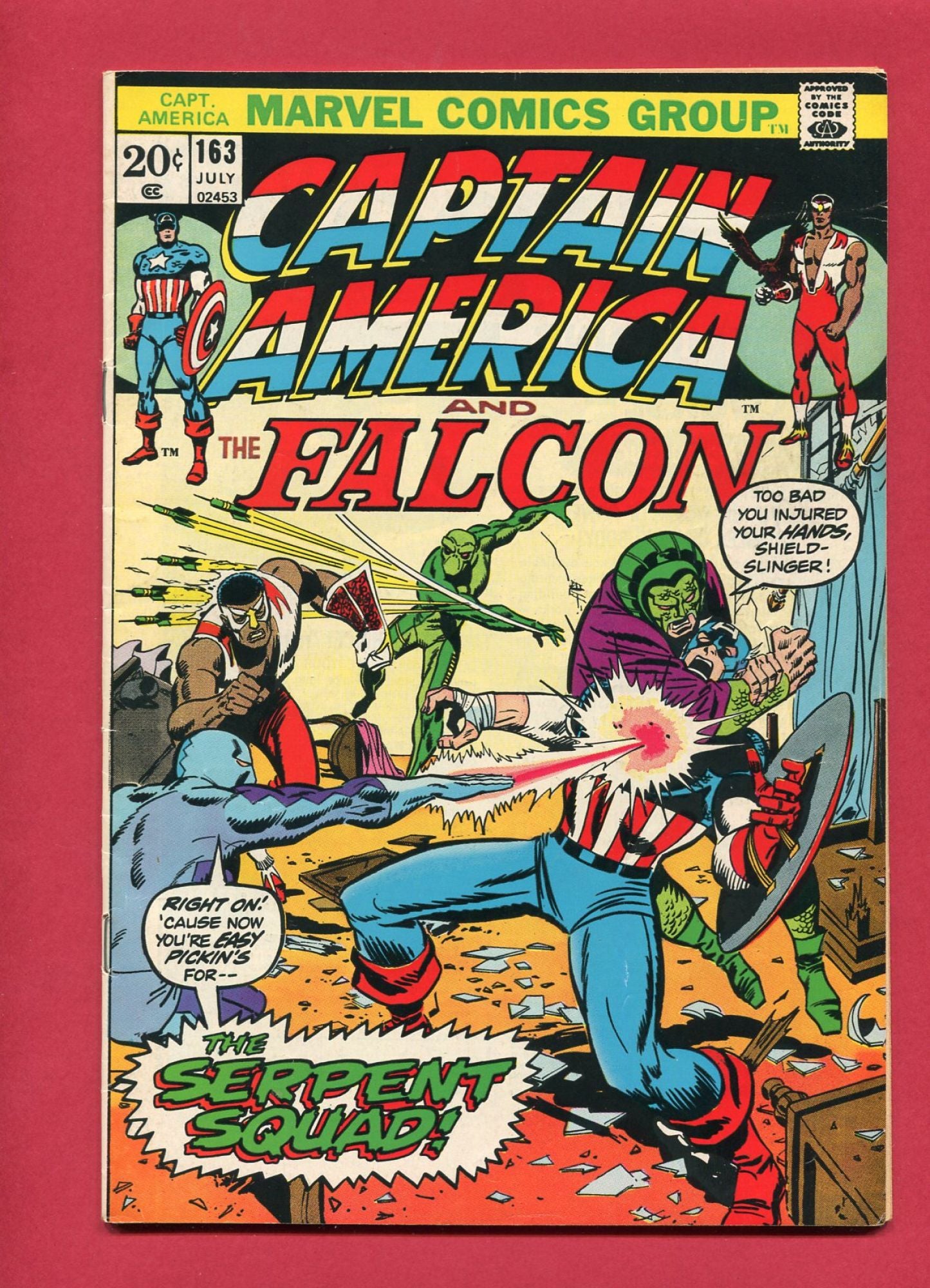 Captain America #163 (Jul 1973), 7.5 VF-