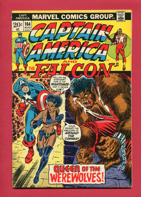 Captain America #164 (Aug 1973), 6.0 FN