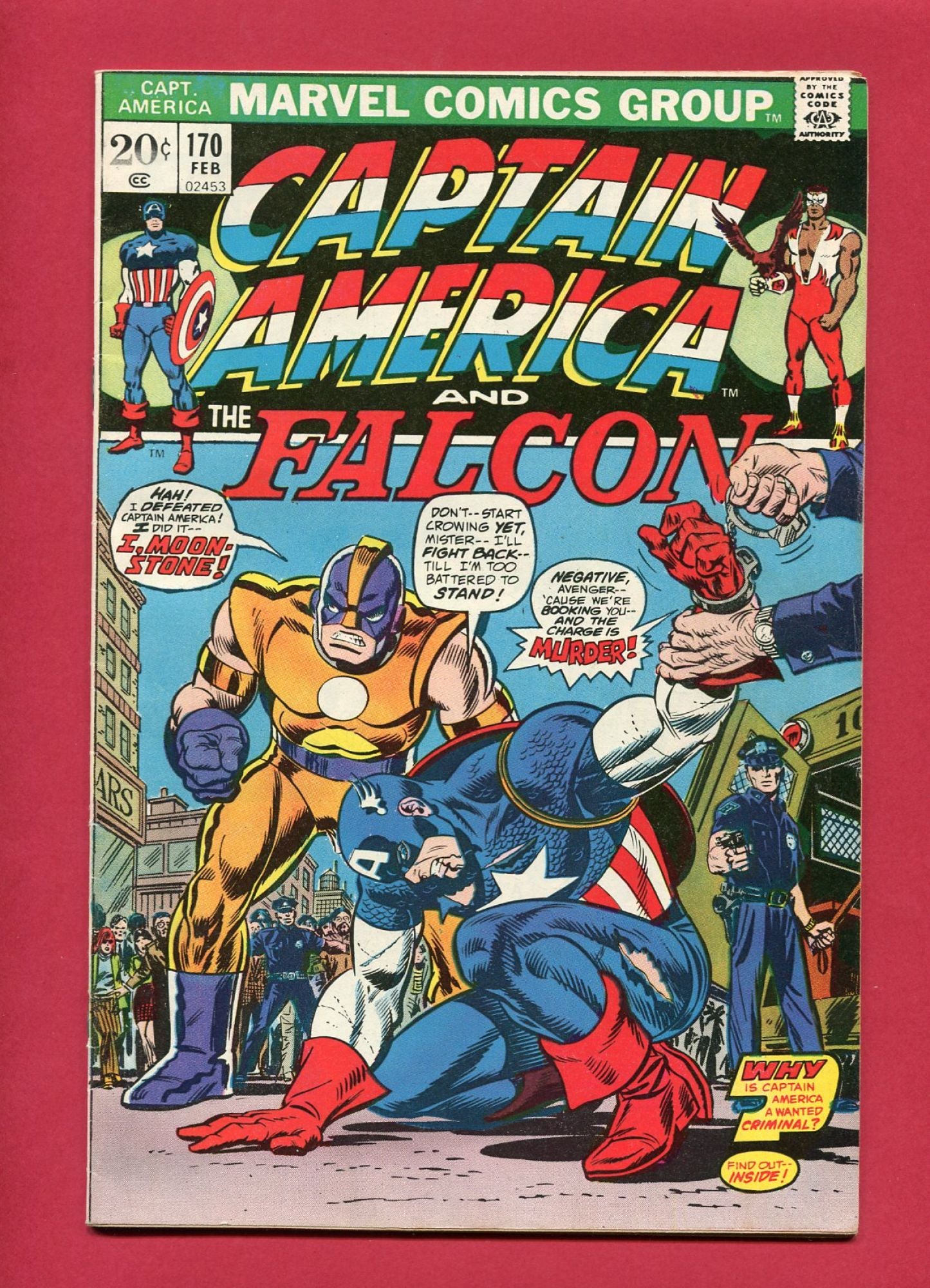 Captain America #170 (Feb 1974), 8.0 VF