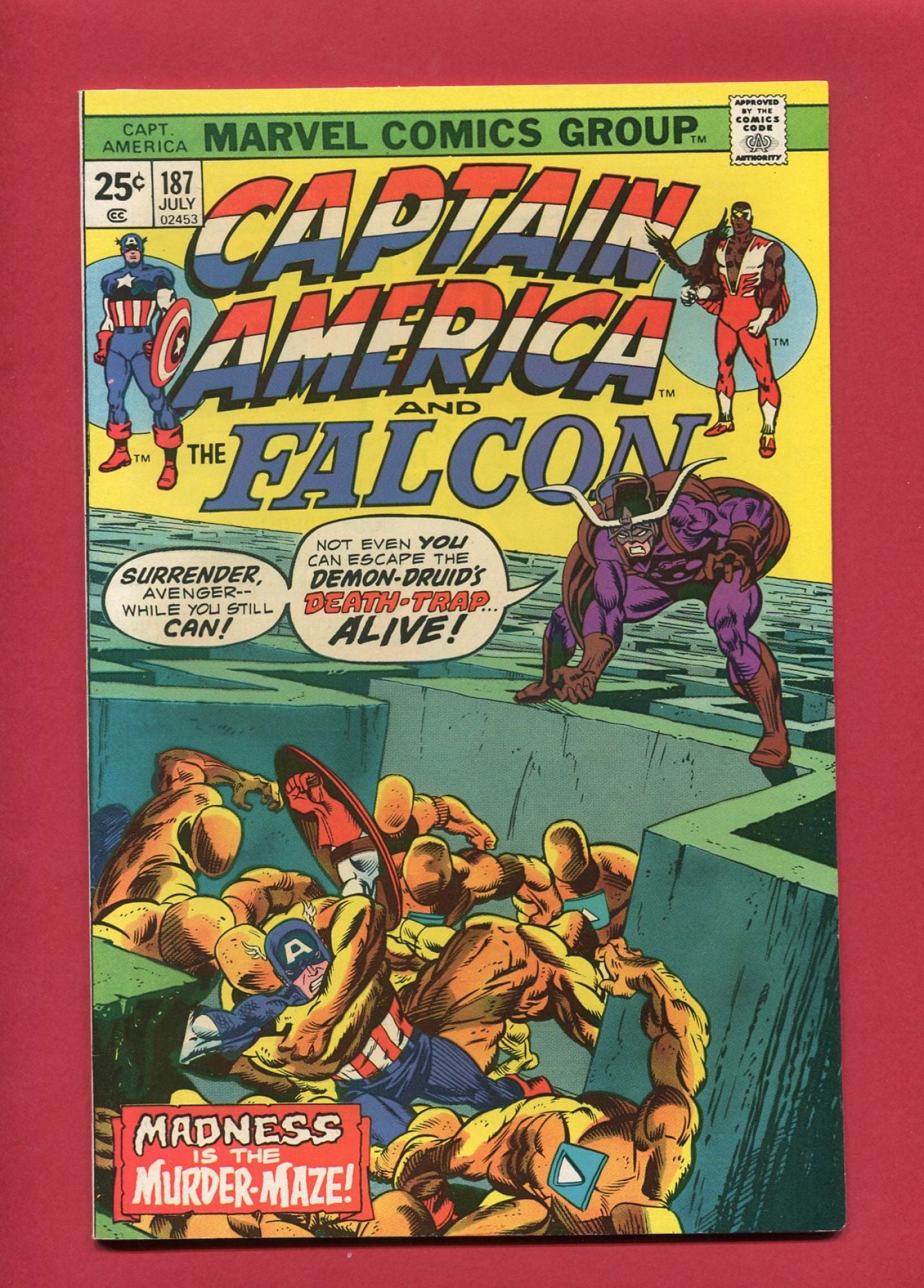 Captain America #187 (Jul 1975), 9.2 NM-