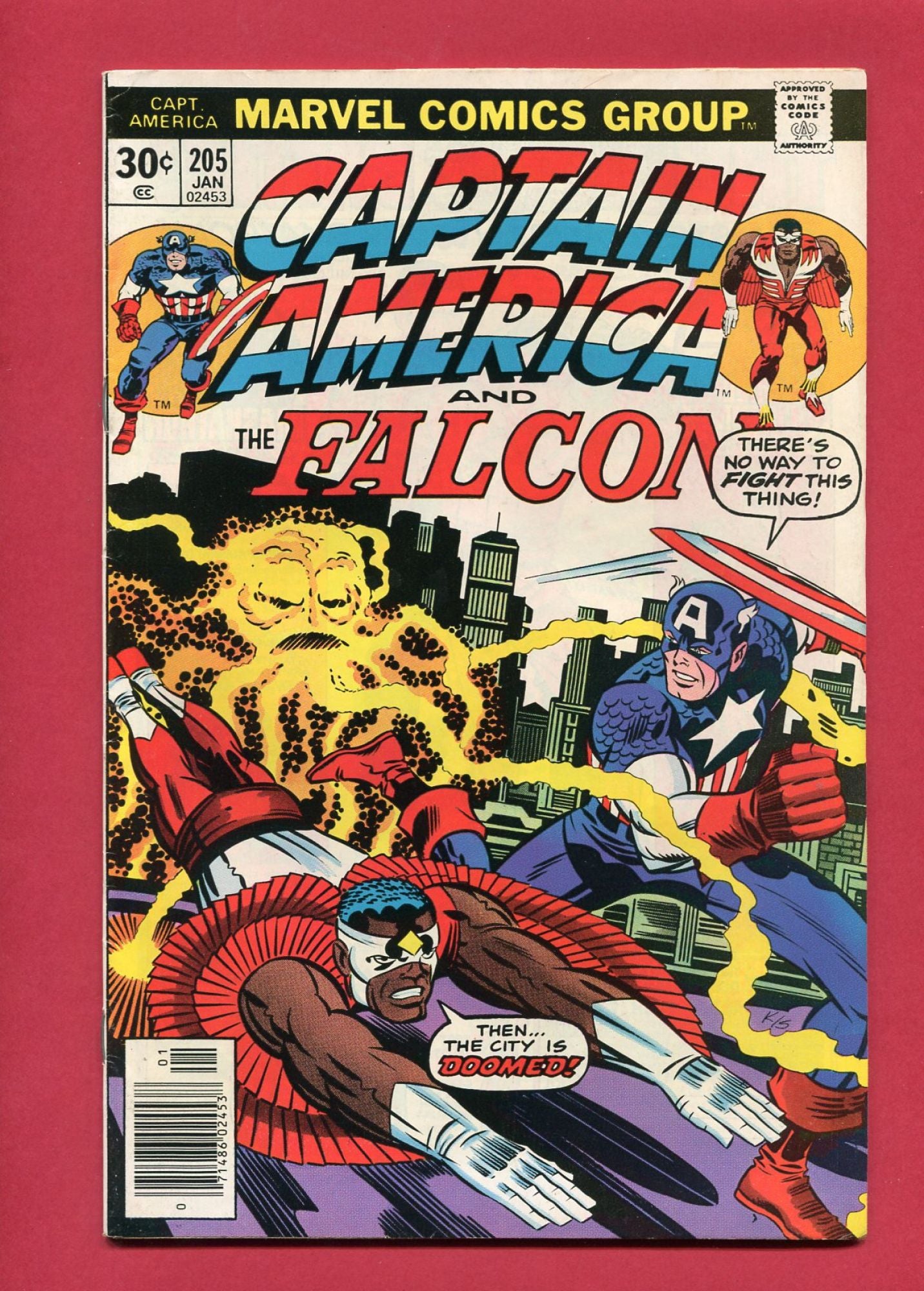 Captain America #205 (Jan 1977), 7.5 VF- Newsstand