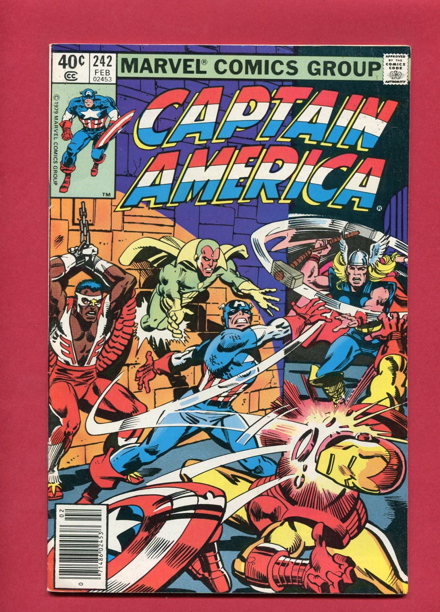Captain America #242 (Feb 1980), 8.5 VF+ Newsstand
