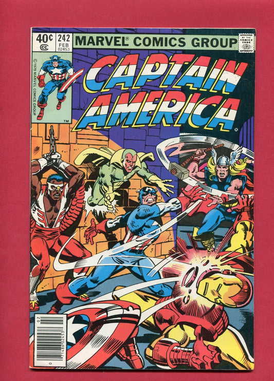 Captain America #242 (Feb 1980), 8.5 VF+ Newsstand