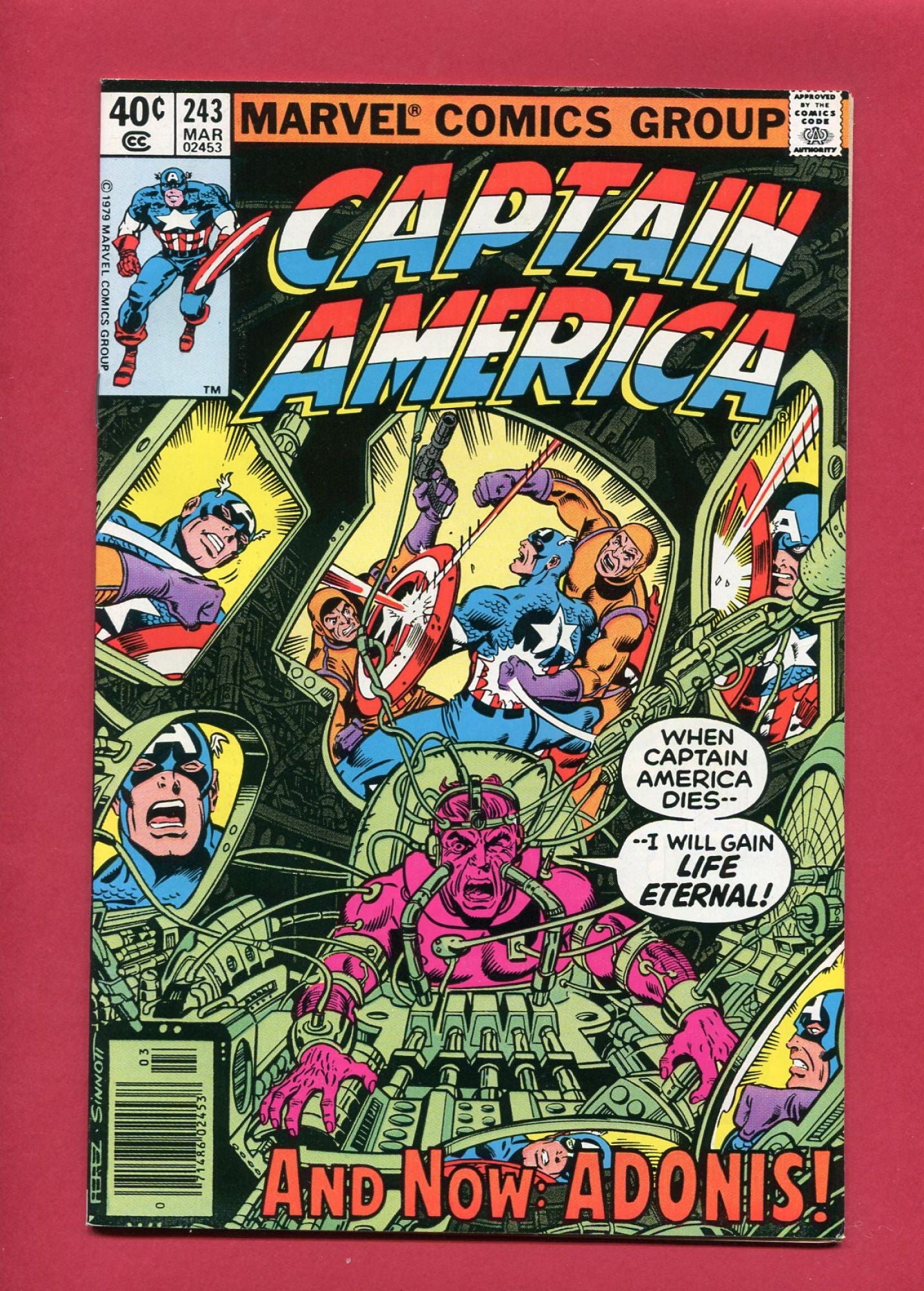 Captain America #243 (Mar 1980), 8.5 VF+ Newsstand