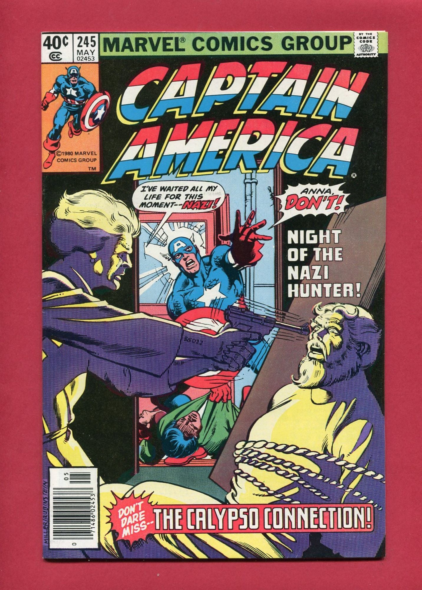 Captain America #245 (May 1980), 8.5 VF+ Newsstand