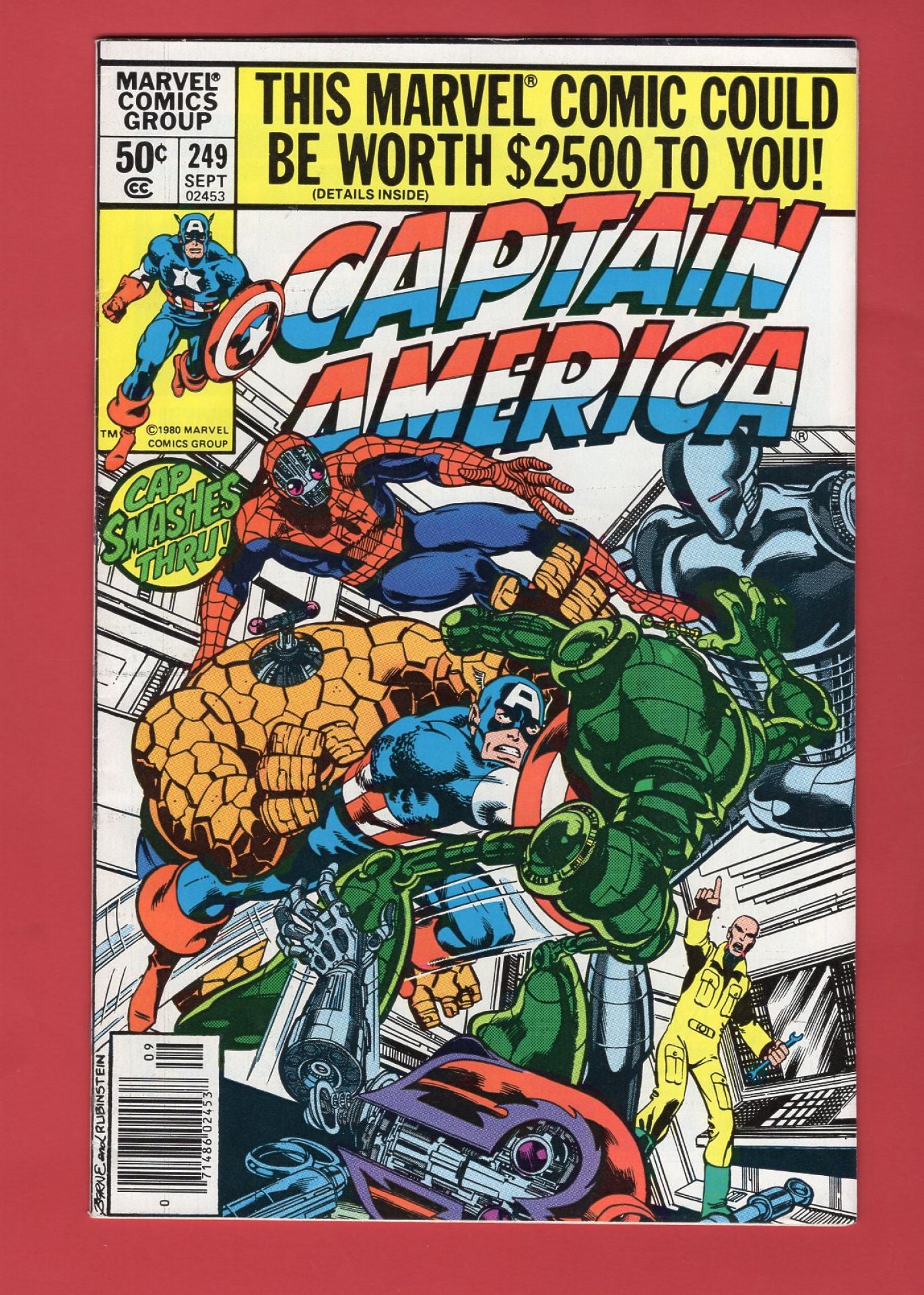 Captain America #249 (Sep 1980), 7.0 FN/VF Newsstand