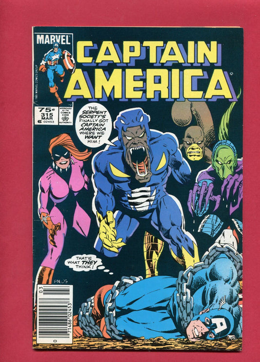 Captain America #315 (Mar 1986), 6.5 FN+ Newsstand
