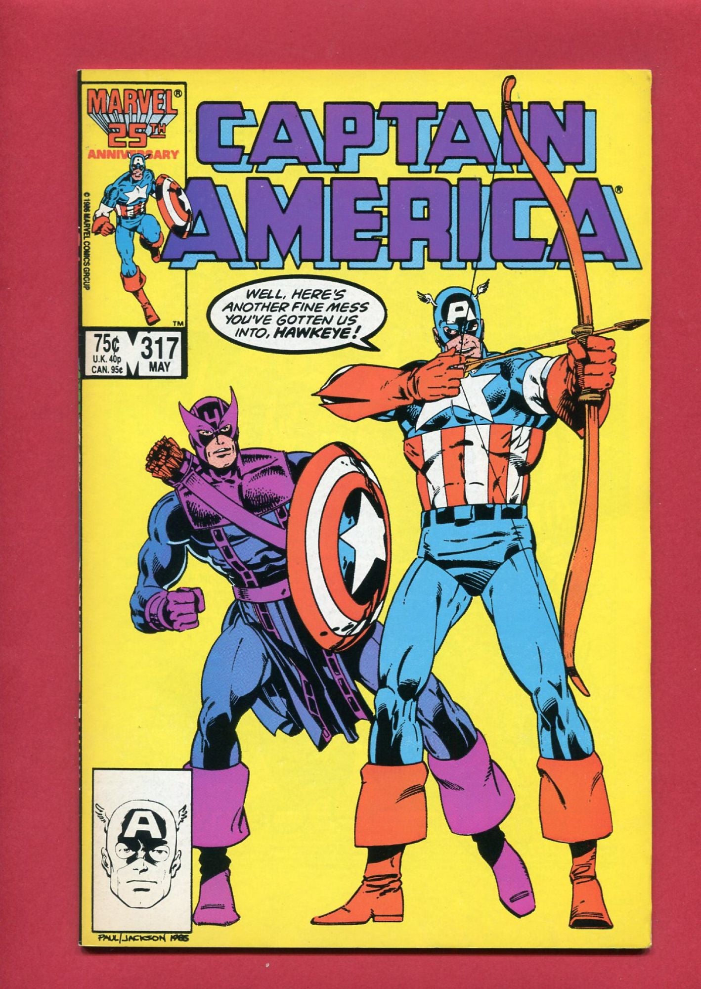 Captain America #317 (May 1986), 8.0 VF
