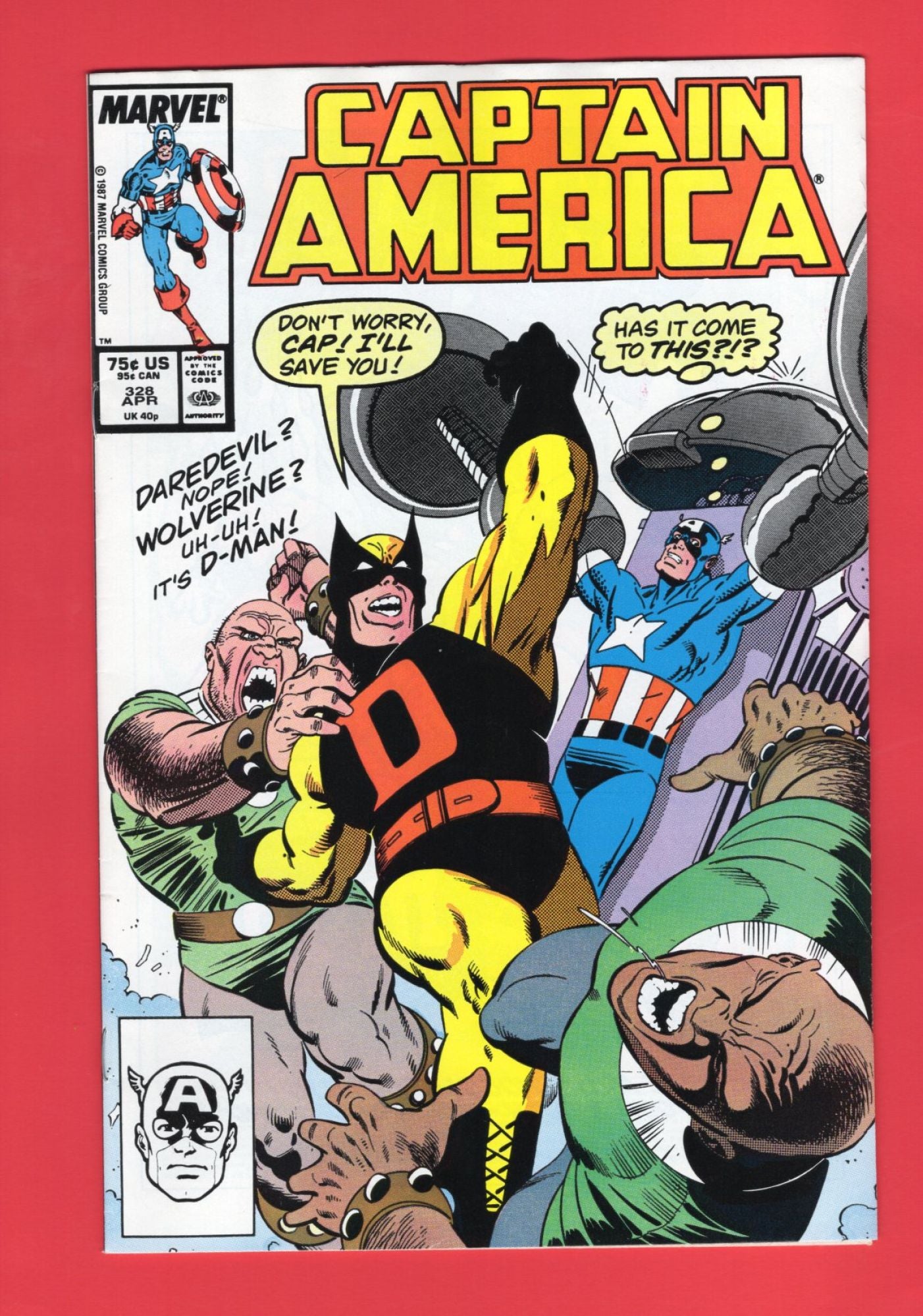 Captain America #328 (Apr 1987), 9.2 NM-