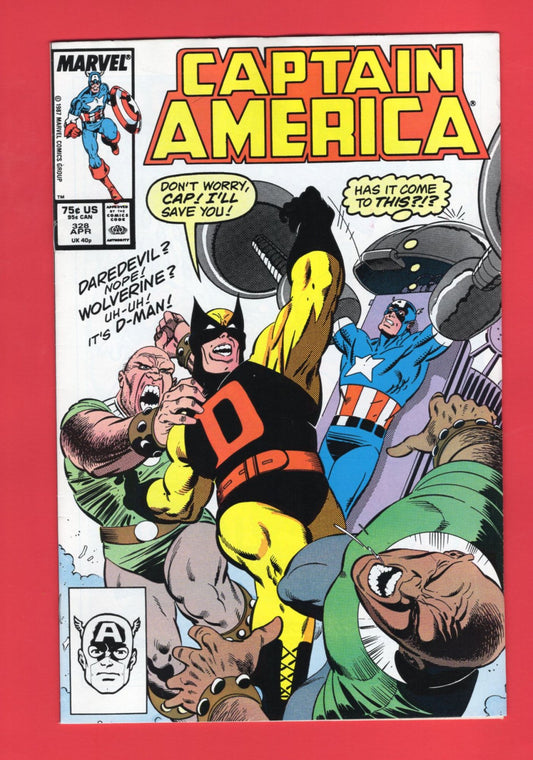 Captain America #328 (Apr 1987), 9.2 NM-