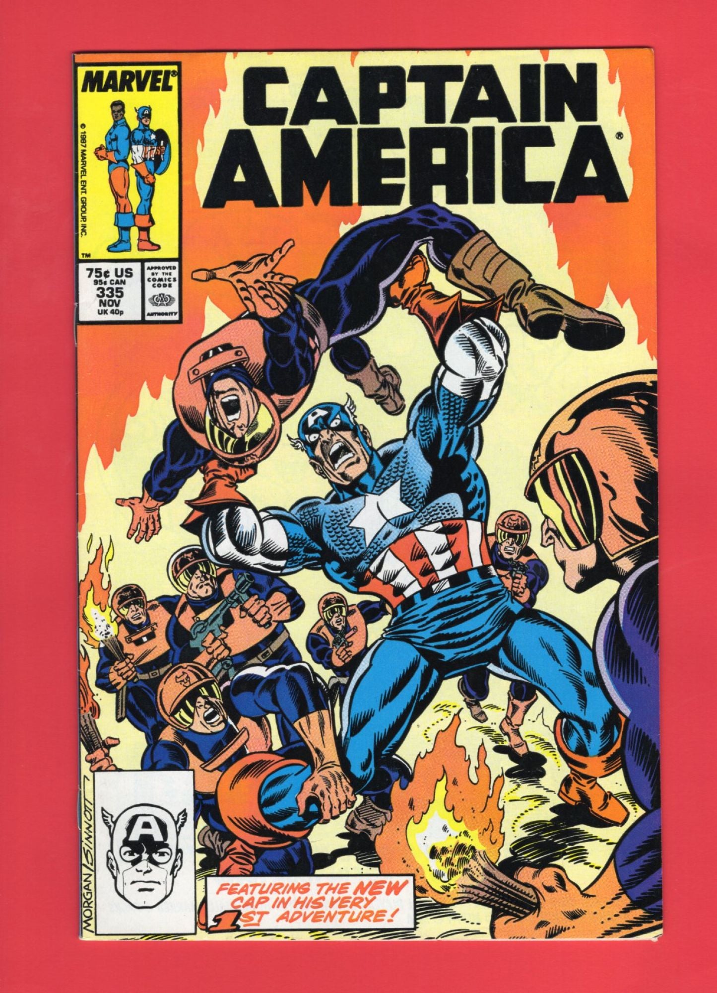 Captain America #335 (Nov 1987), 7.5 VF-