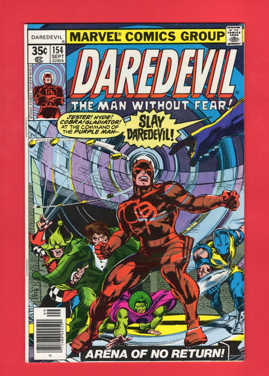 Daredevil #154 (Sep 1978), 7.5 VF- Newsstand