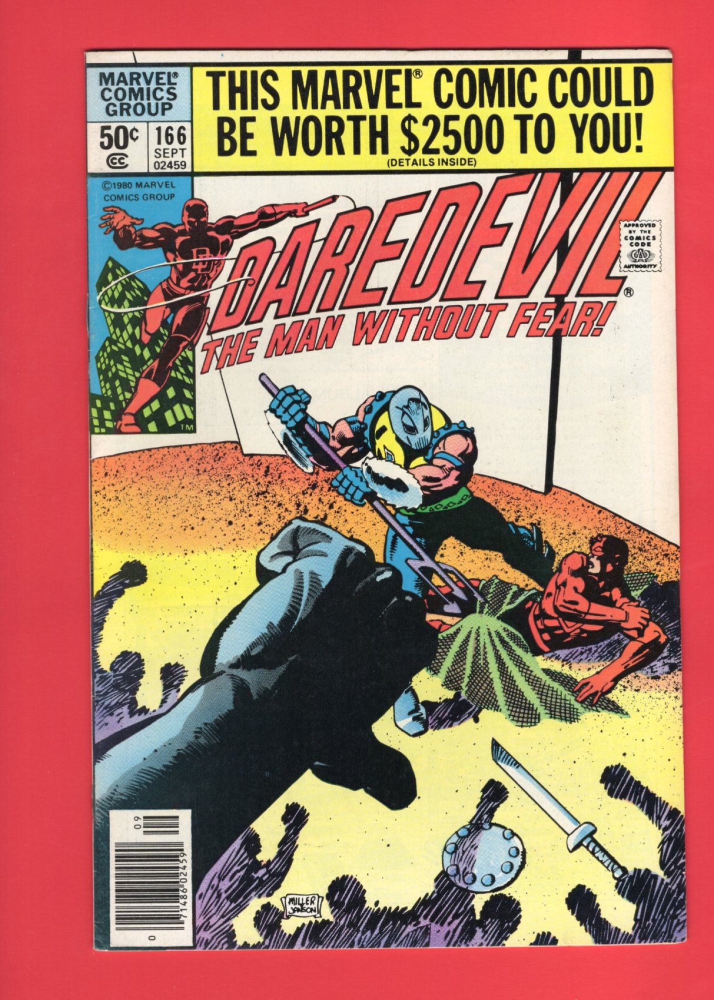 Daredevil #166 (Sep 1980), 6.5 FN+ Newsstand