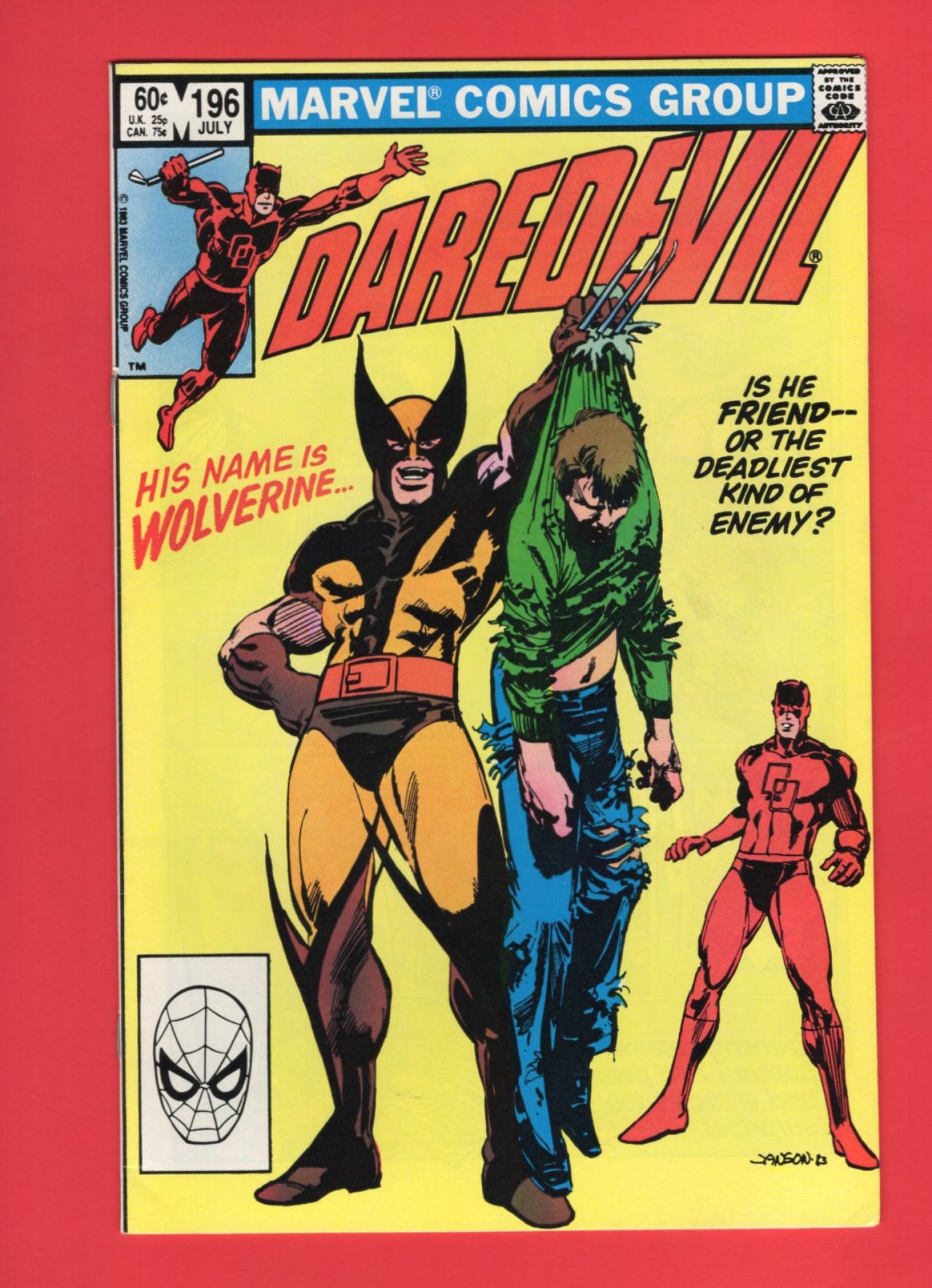 Daredevil #196 (Jul 1983), 8.0 VF