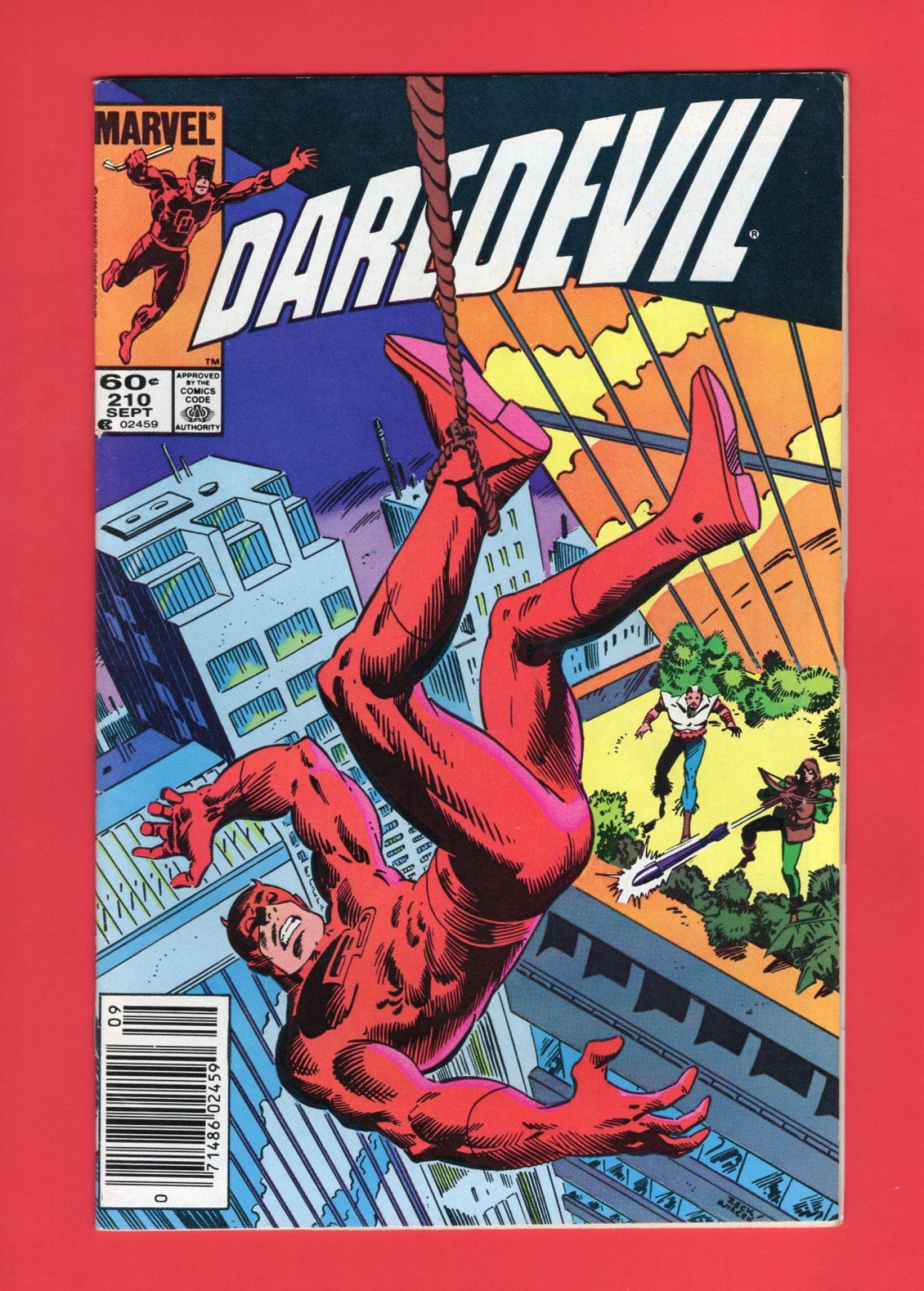 Daredevil #210 (Sep 1984), 7.5 VF- Newsstand