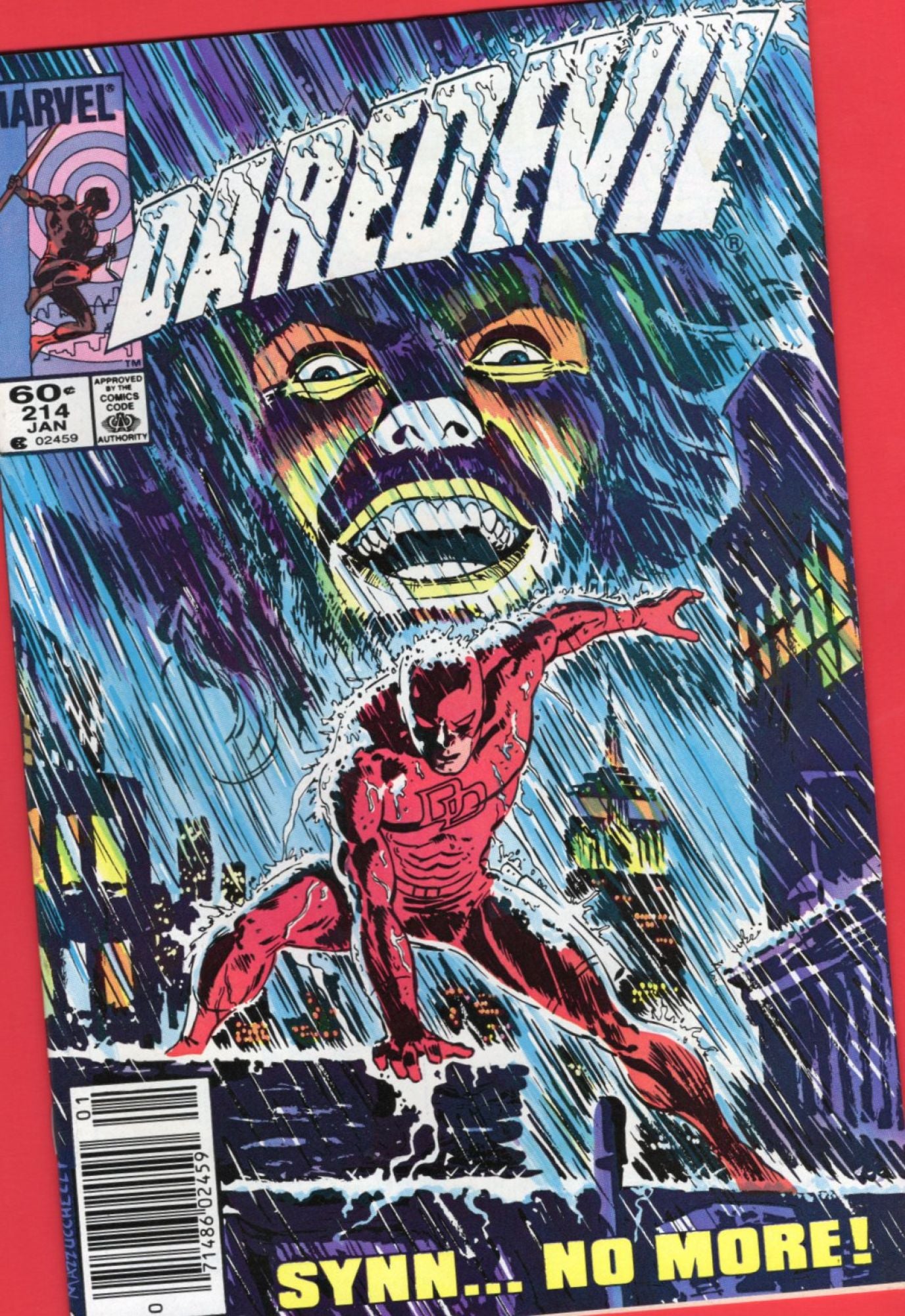 Daredevil #214 (Jan 1985), 8.5 VF+ Newsstand