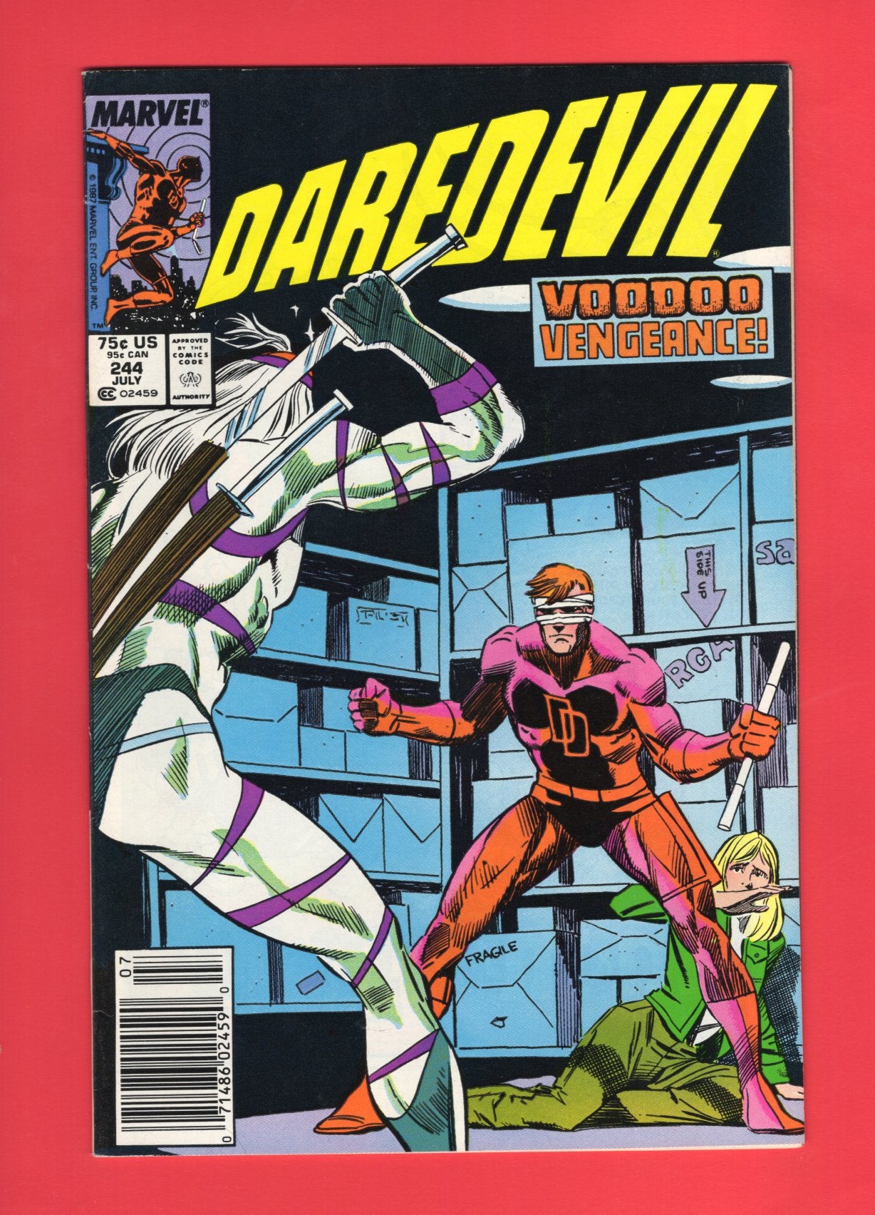 Daredevil #244 (Jul 1987), 7.5 VF- Newsstand