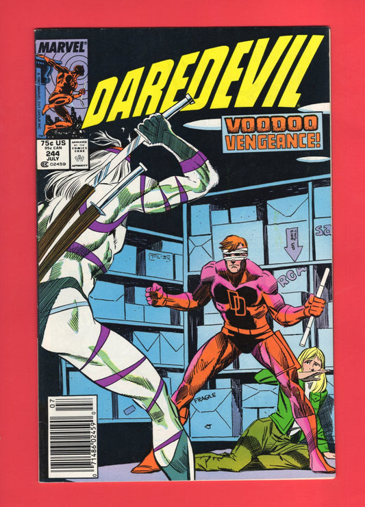 Daredevil #244 (Jul 1987), 7.5 VF- Newsstand
