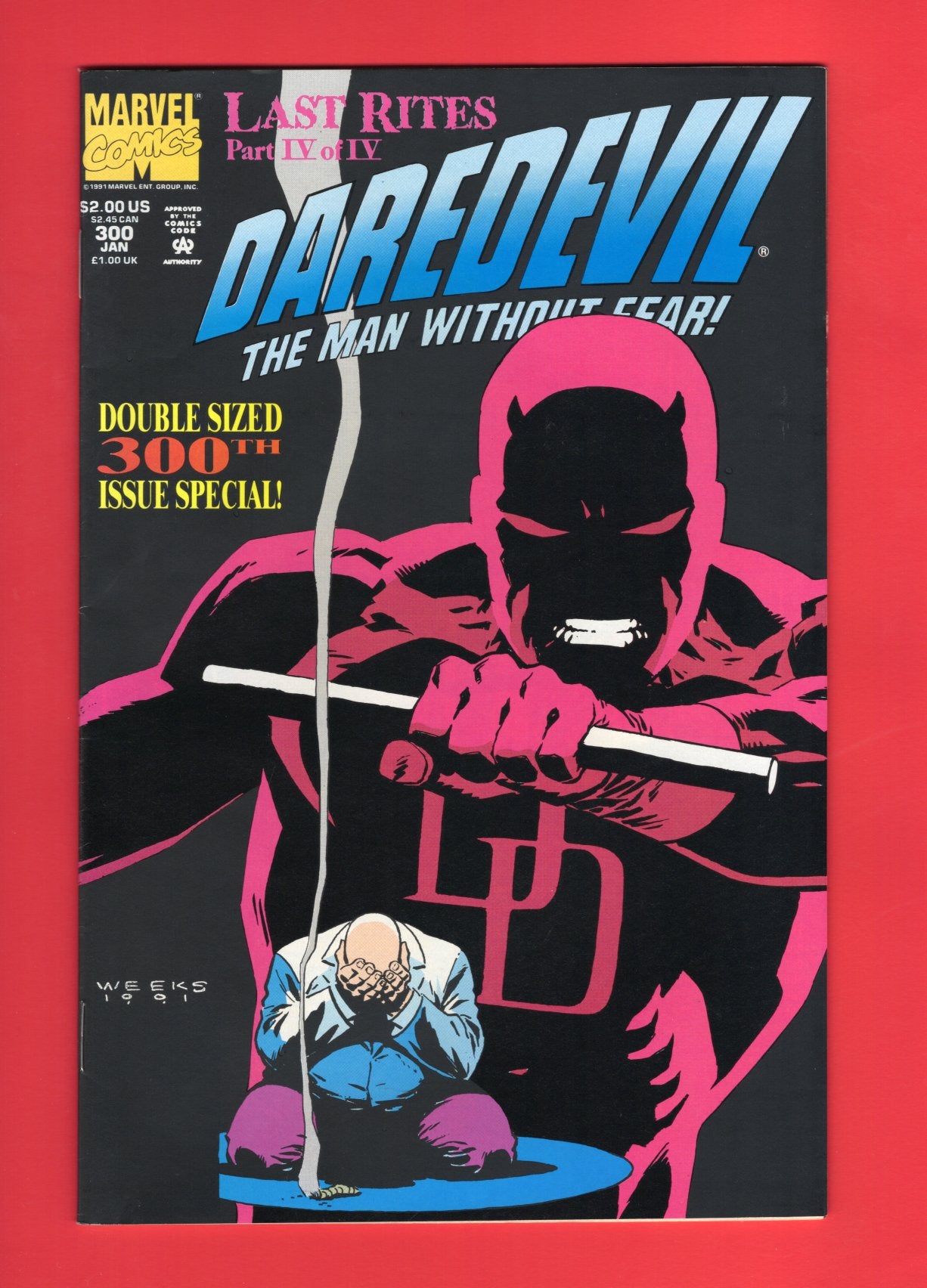 Daredevil #300 (Jan 1992), 8.0 VF