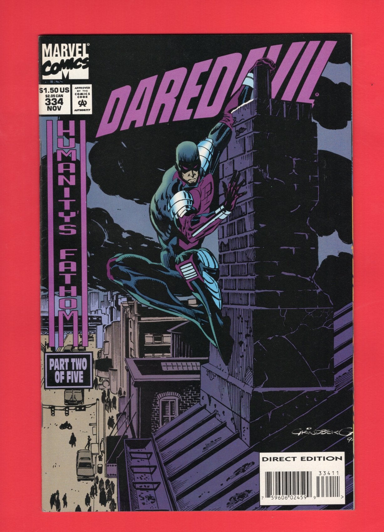 Daredevil #334 (Nov 1994), 8.5 VF+
