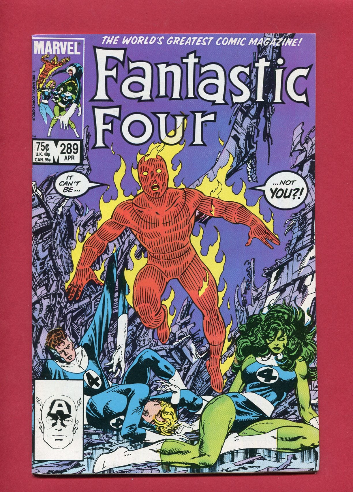 Fantastic Four #289 (Apr 1986), 8.5 VF+