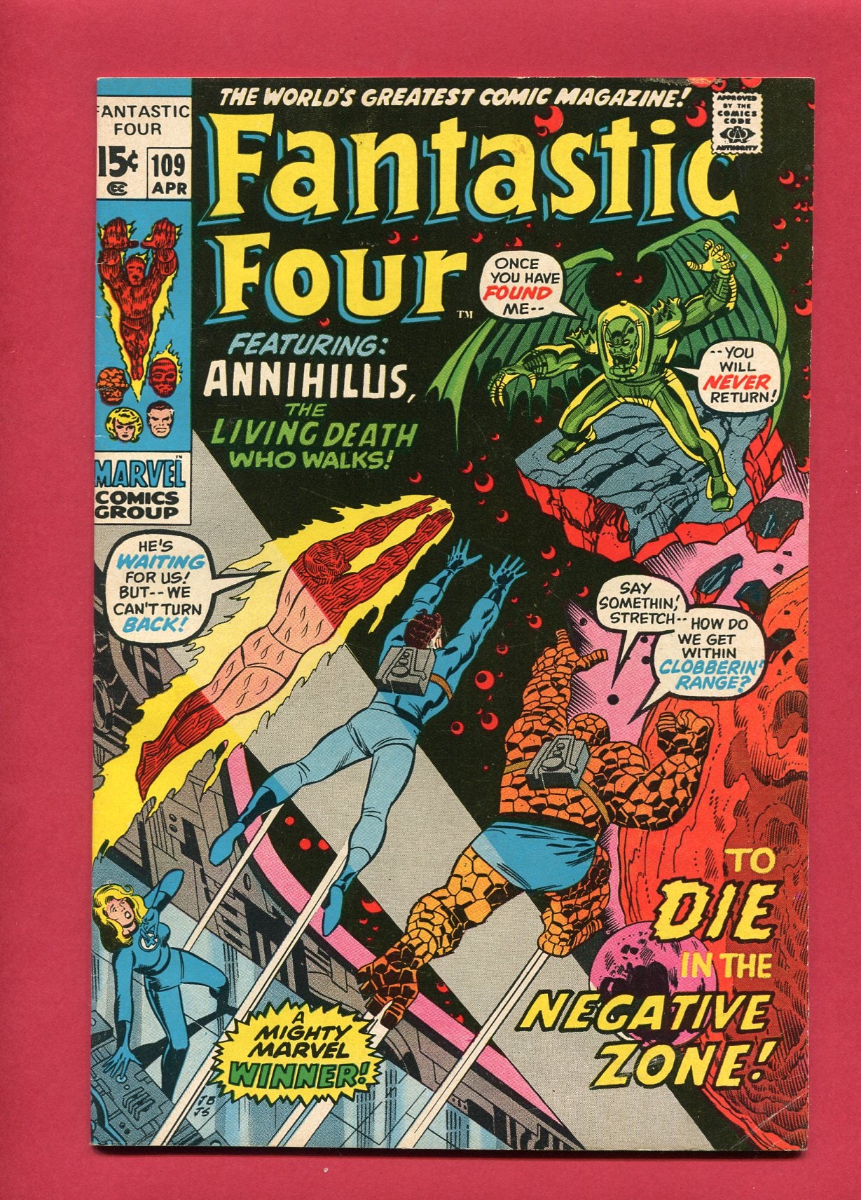 Fantastic Four #109 (Apr 1971), 7.5 VF-