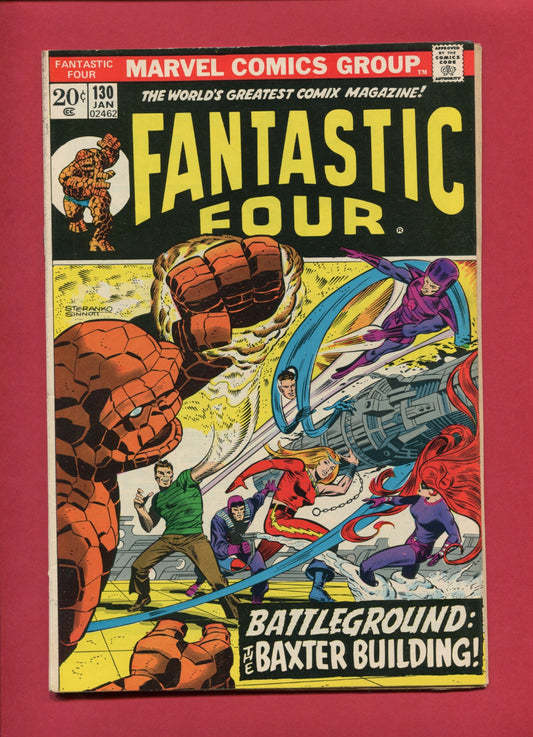 Fantastic Four #130 (Jan 1973), 5.0 VG/FN