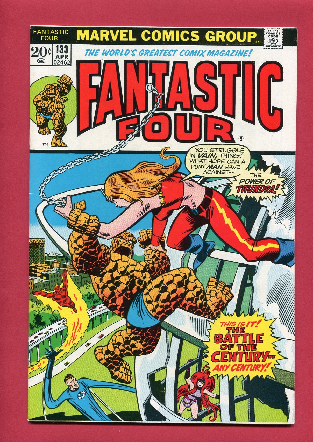 Fantastic Four #133 (Apr 1973), 5.0 VG/FN DOUBLE COVER