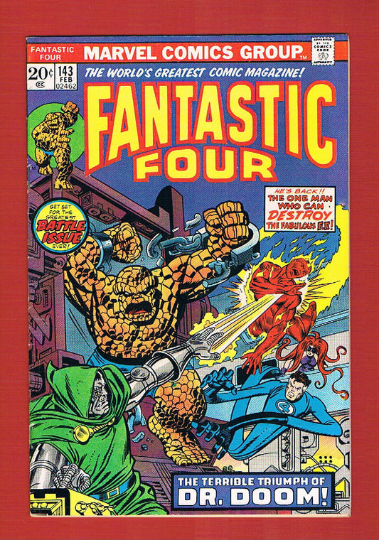 Fantastic Four #143 (Feb 1974), 6.5 FN+