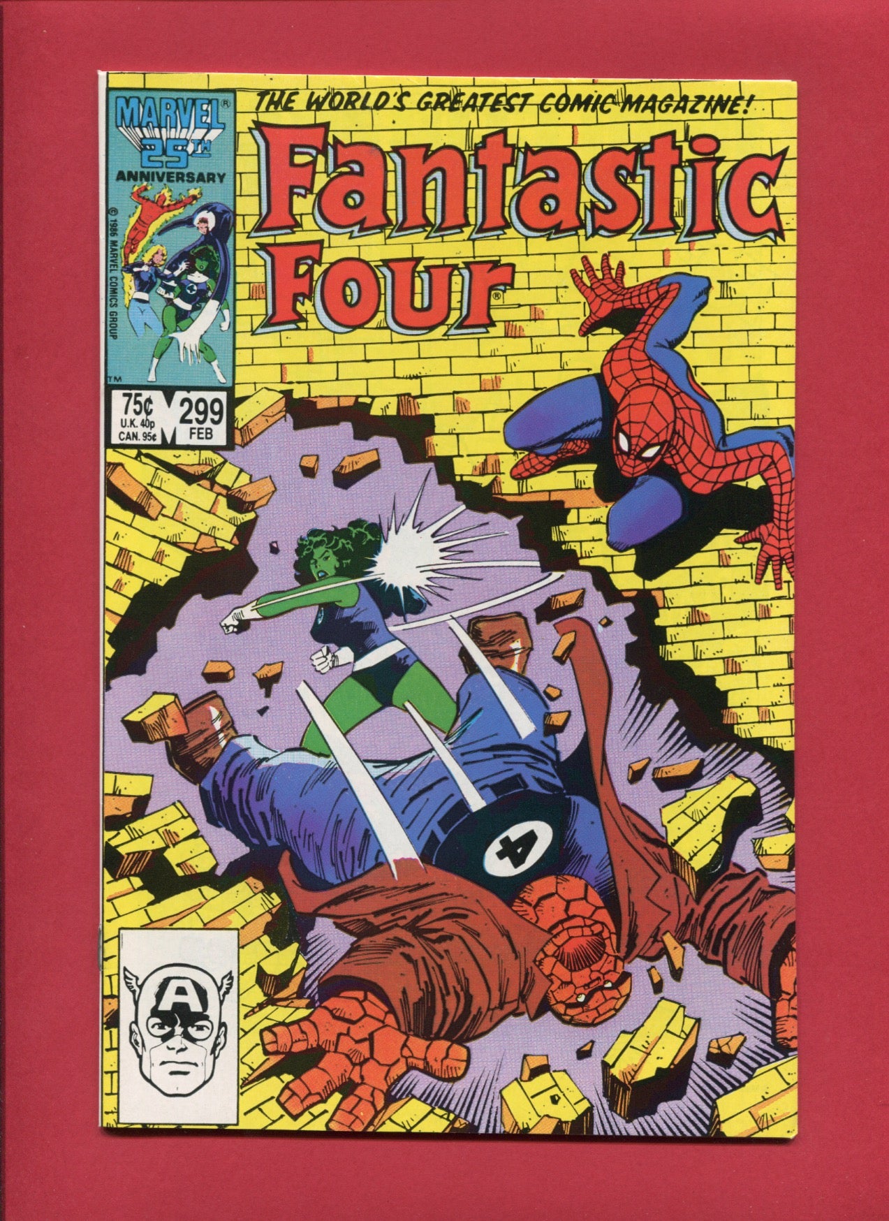 Fantastic Four #299 (Feb 1987), 9.2 NM-