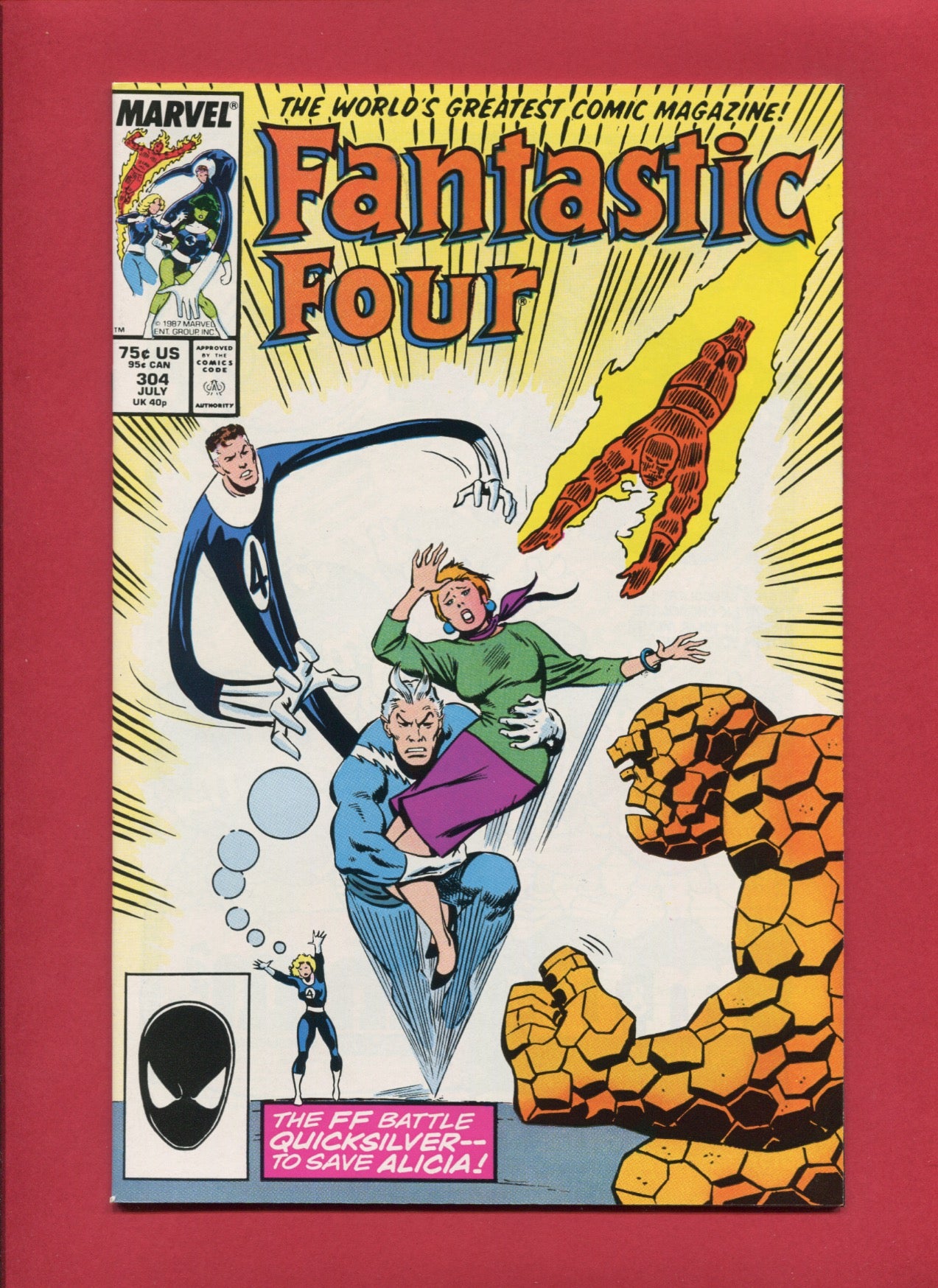 Fantastic Four #304 (Jul 1987), 9.2 NM-