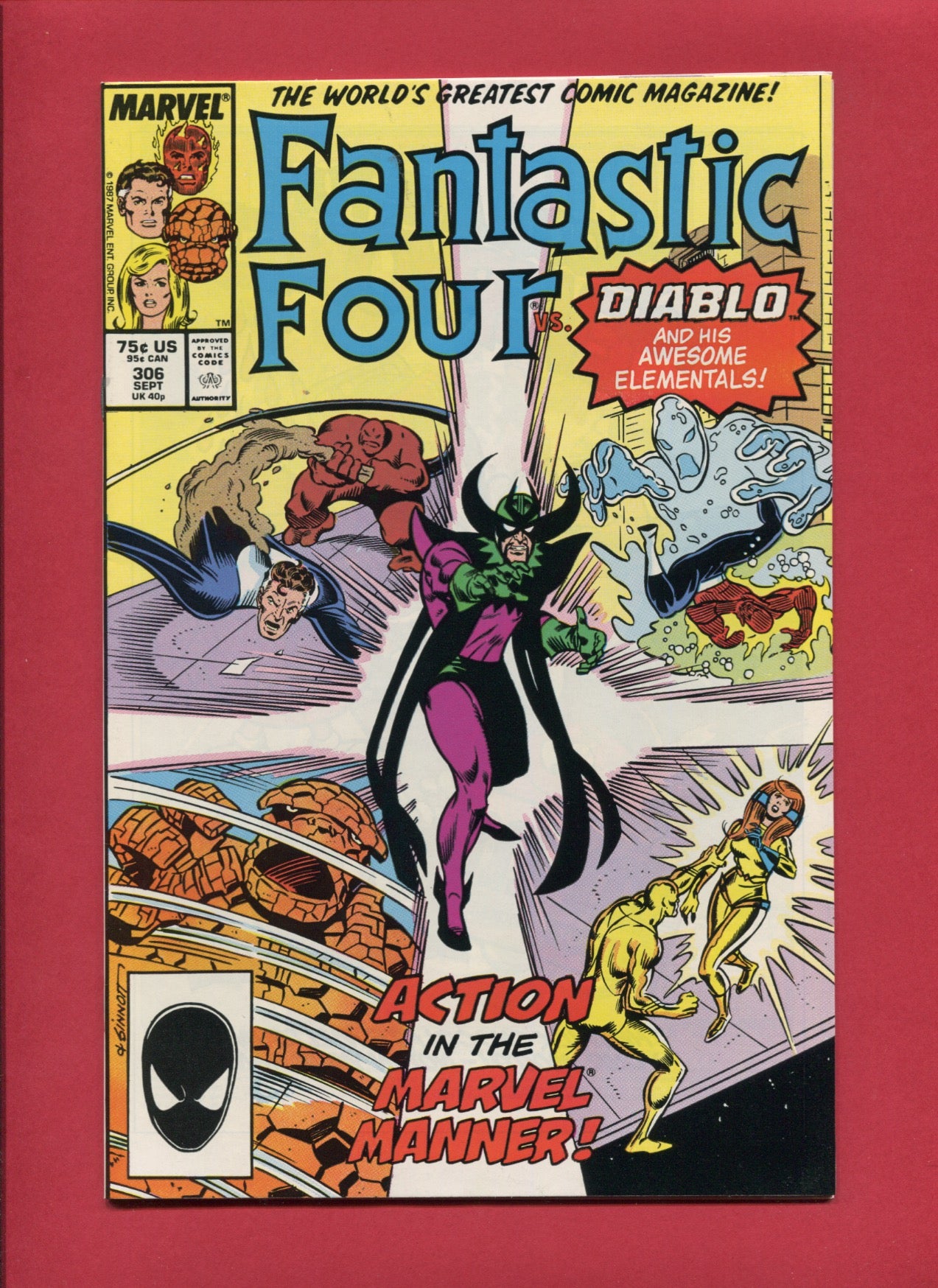 Fantastic Four #306 (Sep 1987), 9.2 NM-