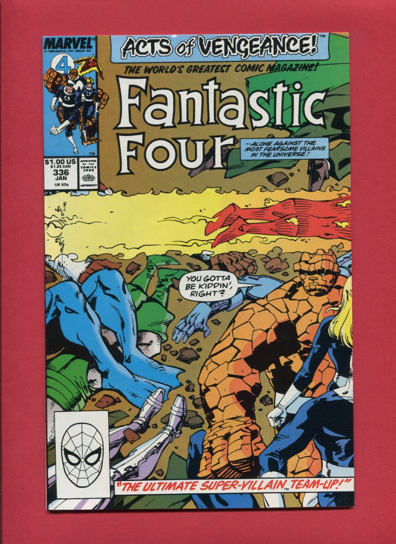 Fantastic Four #336 (Jan 1990), 9.2 NM-