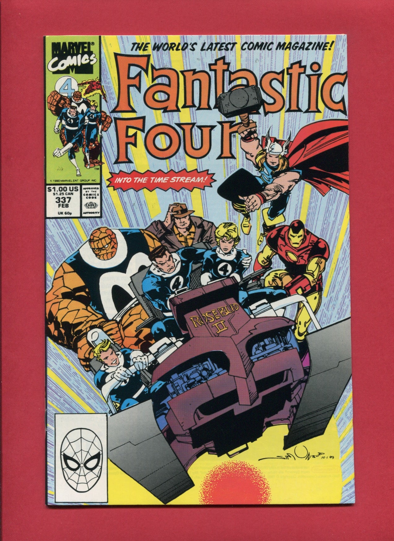 Fantastic Four #337 (Feb 1990), 9.2 NM-