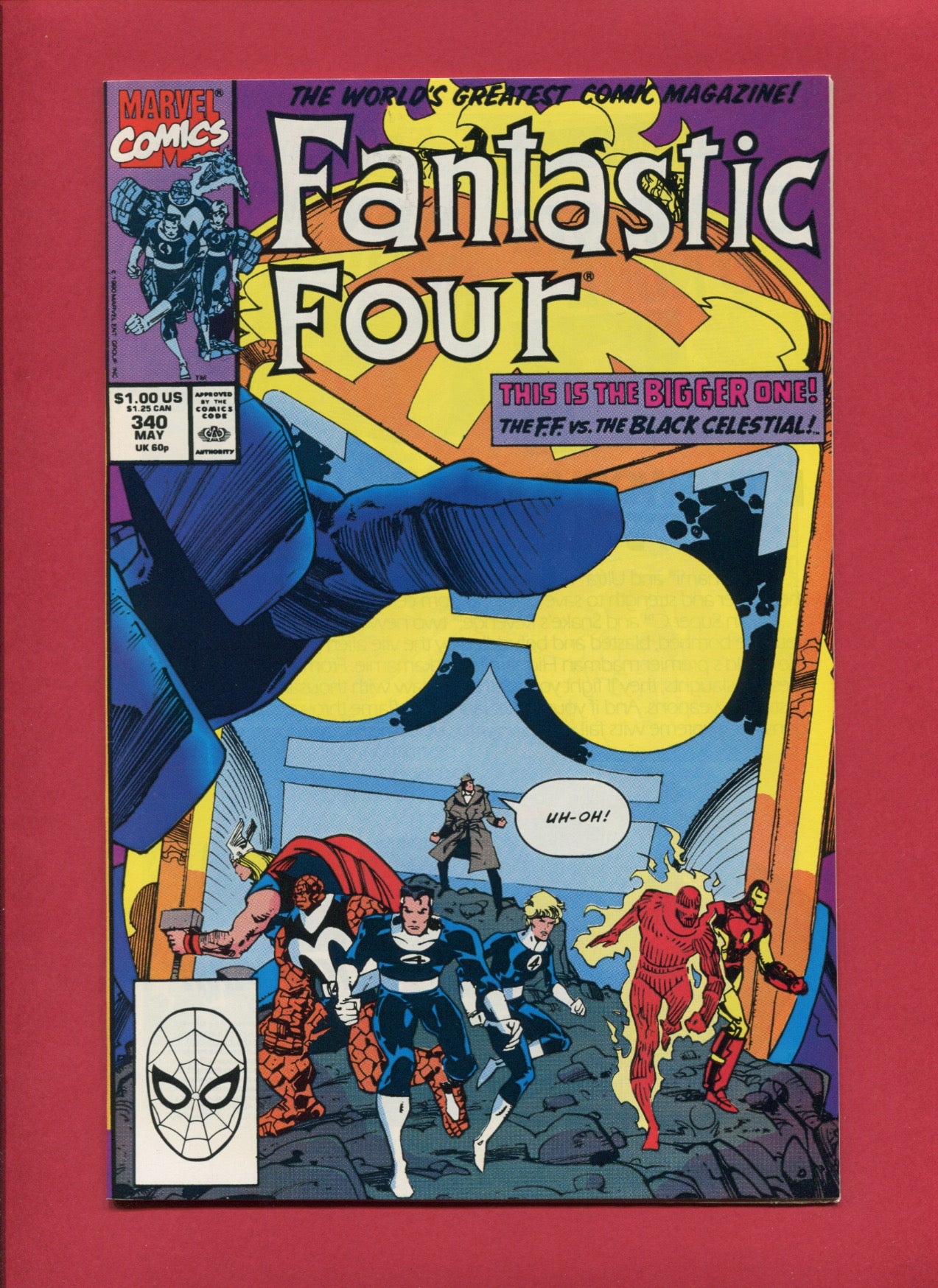 Fantastic Four #340 (May 1990), 9.2 NM-