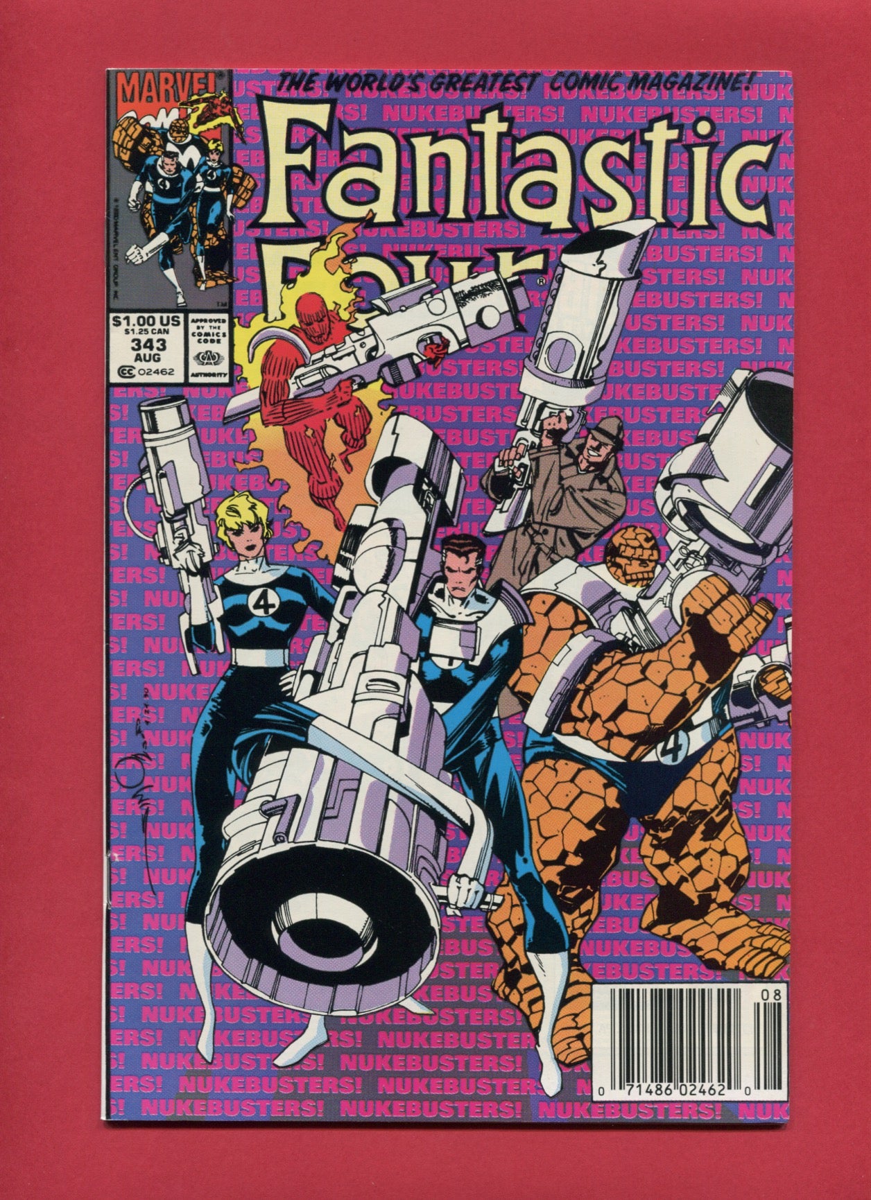 Fantastic Four #343 (Aug 1990), 8.0 VF